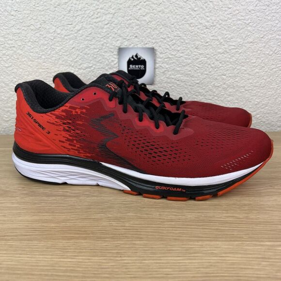 361 Degrees Spire 3 Men's Running Shoes Size 13 Fire Black YS19-0709 - Picture 1 of 9